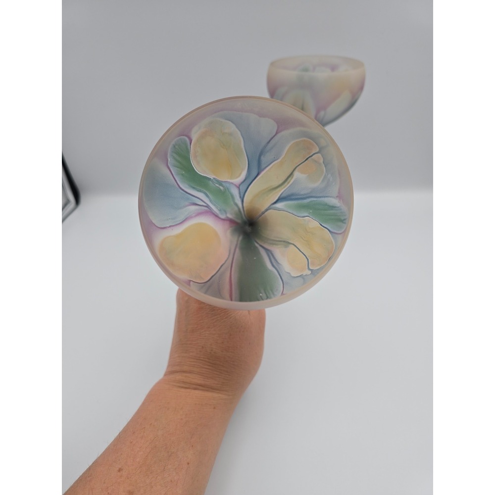 Floral Design Wine Glasses Set of 2 Rueven collection by Nouveau Art
Frosted - Picture 3 of 7